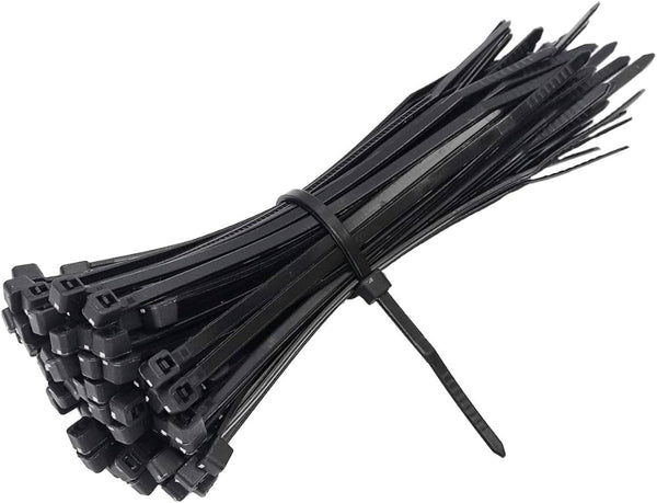 100PCS 300MM BLACK COLOR CABLE TIE Plastic