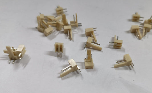 2 Pin RMC 2510 male right angle Connector 2.54MM pitch 2p