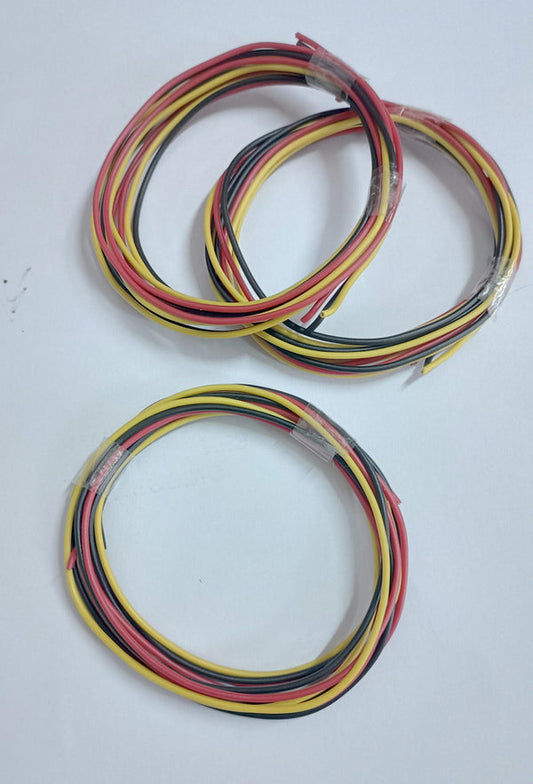 3 color Single Strand Wire 1 meter each GAUGE 23