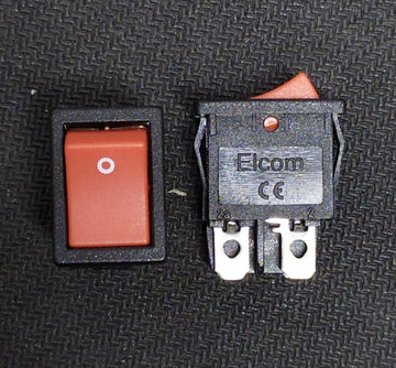 RED RS-2-5 ELCOM DPST Rocker Switch