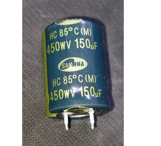150uF 450V Electrolytic Capacitor SAMWHA 85C