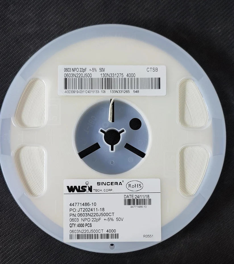 22PF C0603 PACKAGE SMD Ceramic  Capacitor 50V 22