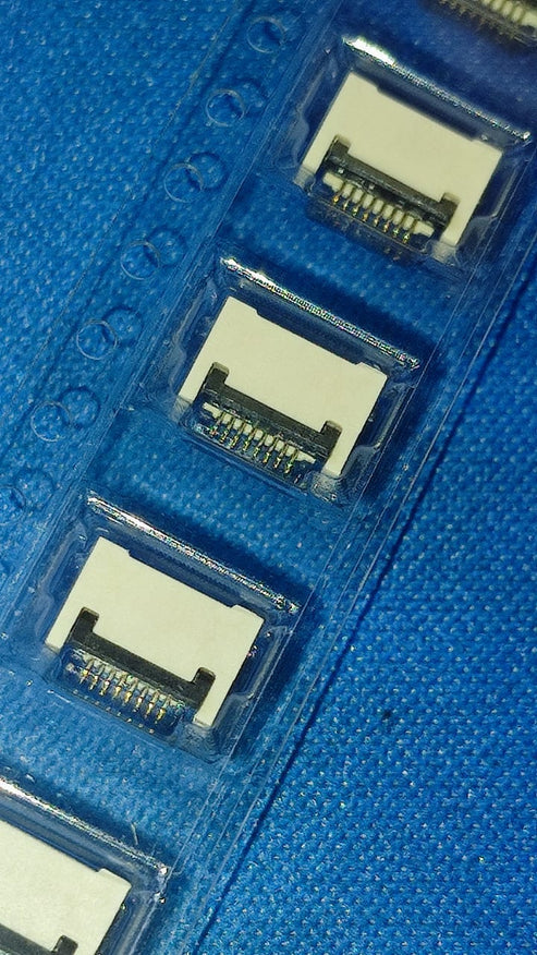 FPC-05FB-8PH20 8 pin SMD,P=0.5mm smd Right Angle XUNPU 8P Dual-sided contacts / top and bottom connection Horizontal attachment Right Angle FFC, FPC Connector  IBAT21468