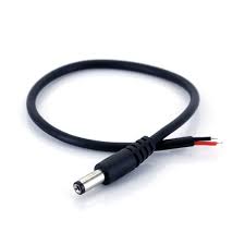 DC Jack Male Connector 2.1mm x 5.5mm With Wire