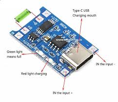 TP4056 1A Li-ion lithium Battery Charging Module Type C With Current Protection