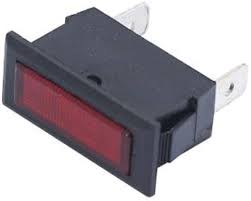 RECTANGLE PANEL INDICATOR RED
