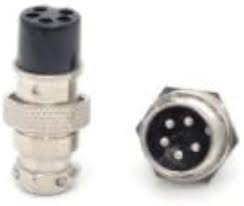 5 pin Male and female combo mini round shell