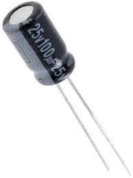 100uF 25V 85C SAMWHA Electrolytic Capacitor