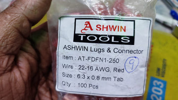 AT-FDFN1-250 Red Insulated Female Spade Terminals Locking Connector IBAT21120