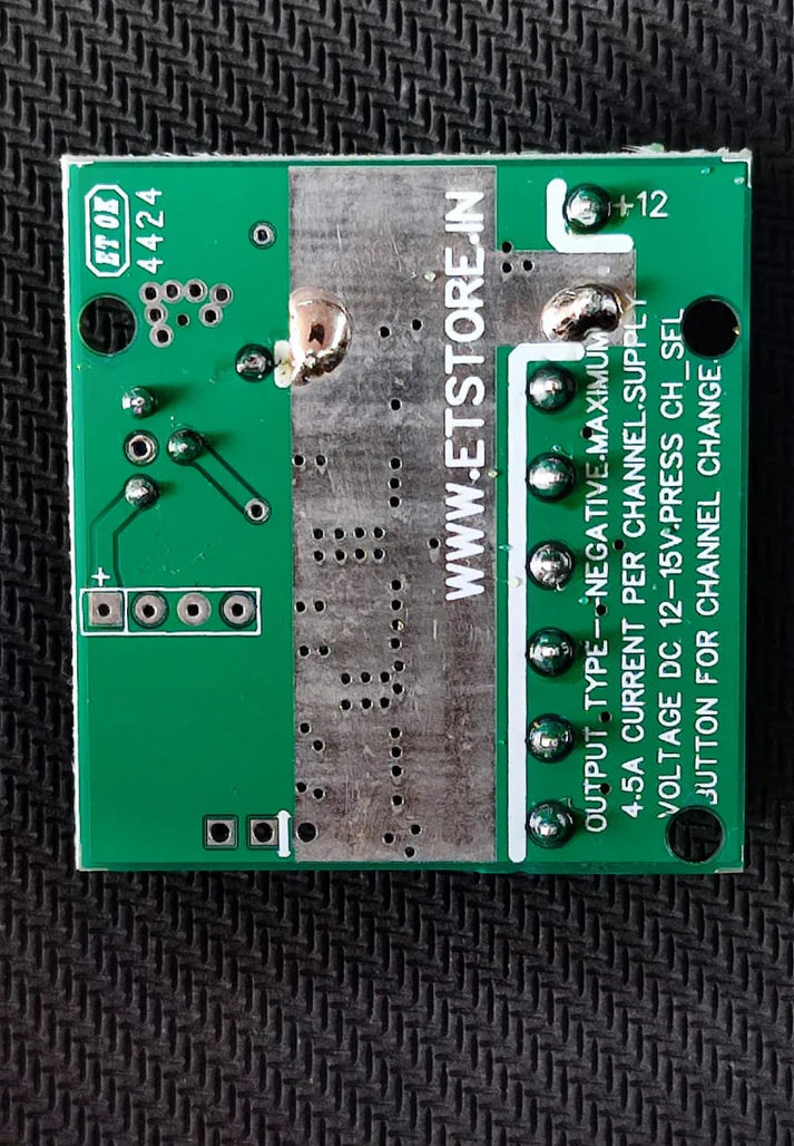 4 CHANNEL DC LIGHT CHASER WITH 25 DESIGN,MODE AND SPEED CONTROL 7-24v 4.5A