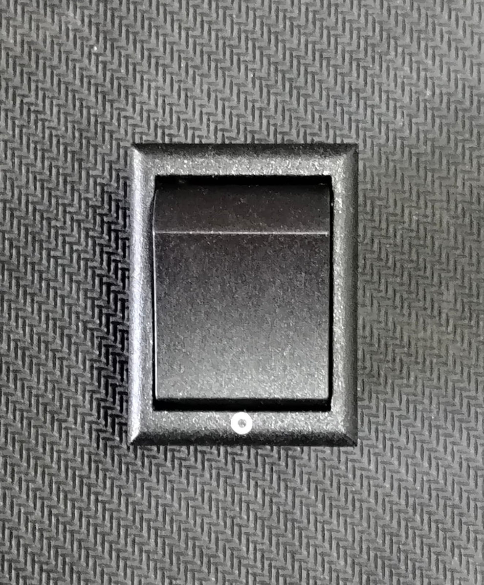 RS-1602-5 BLACK ELCOM 2 POSITION 6 LEG 250V 16A ROCKER SWITCH DPDT ON-ON  IBAT21924