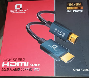 QUANTRON  HDMI Cable 3Meter MALE TO MALE QHD-1058  IBAT21364